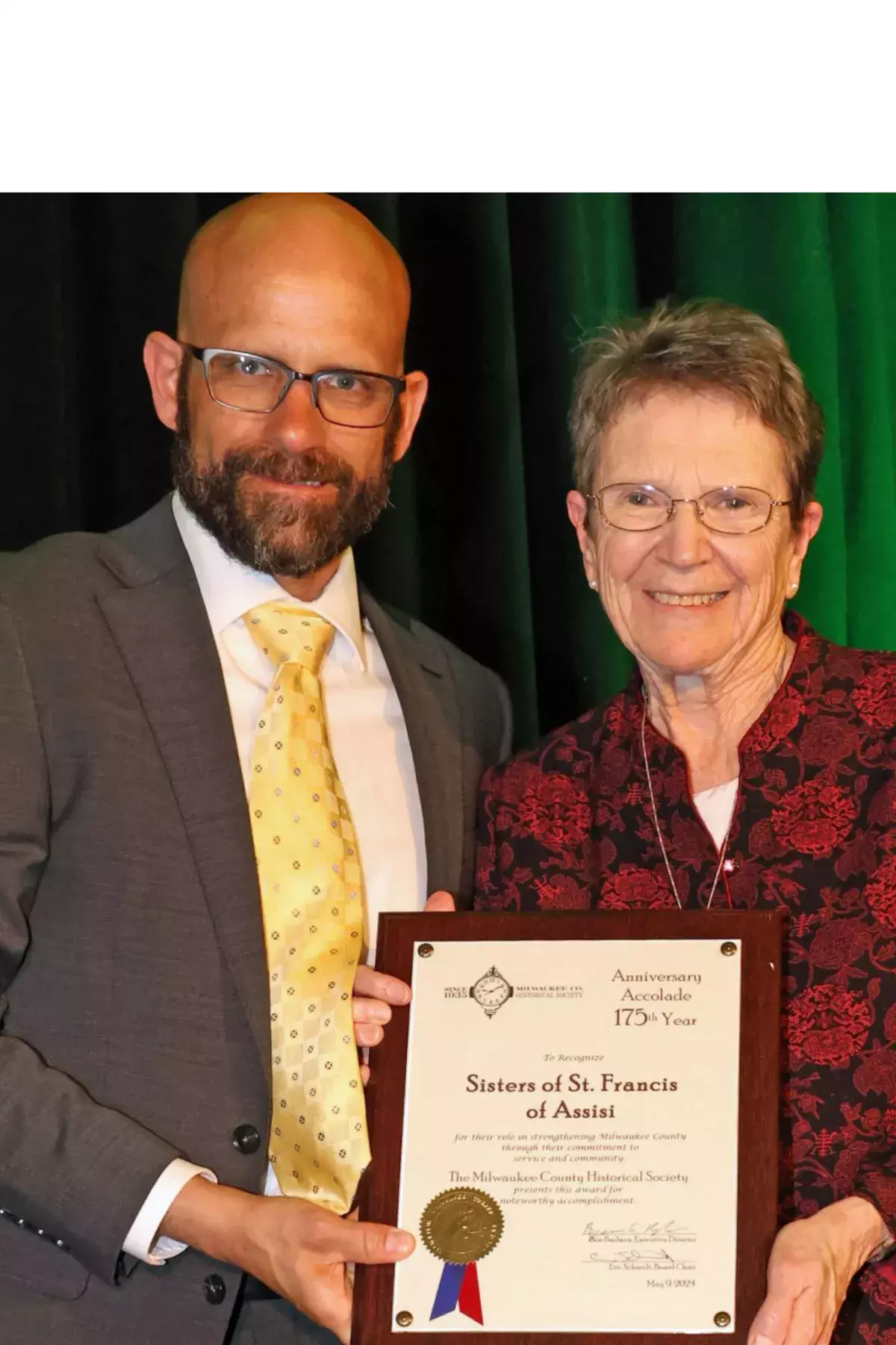 Congregation Honored by Milwaukee County Historical Society
